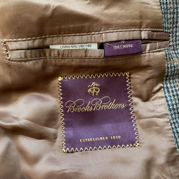 Brooks Brothers 100% Wool Houndstooth Blazer - Picture 2 of 2